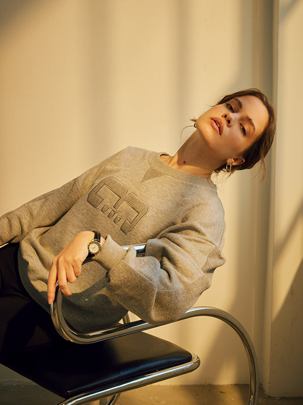 "JULIA" Sweatshirt in grau