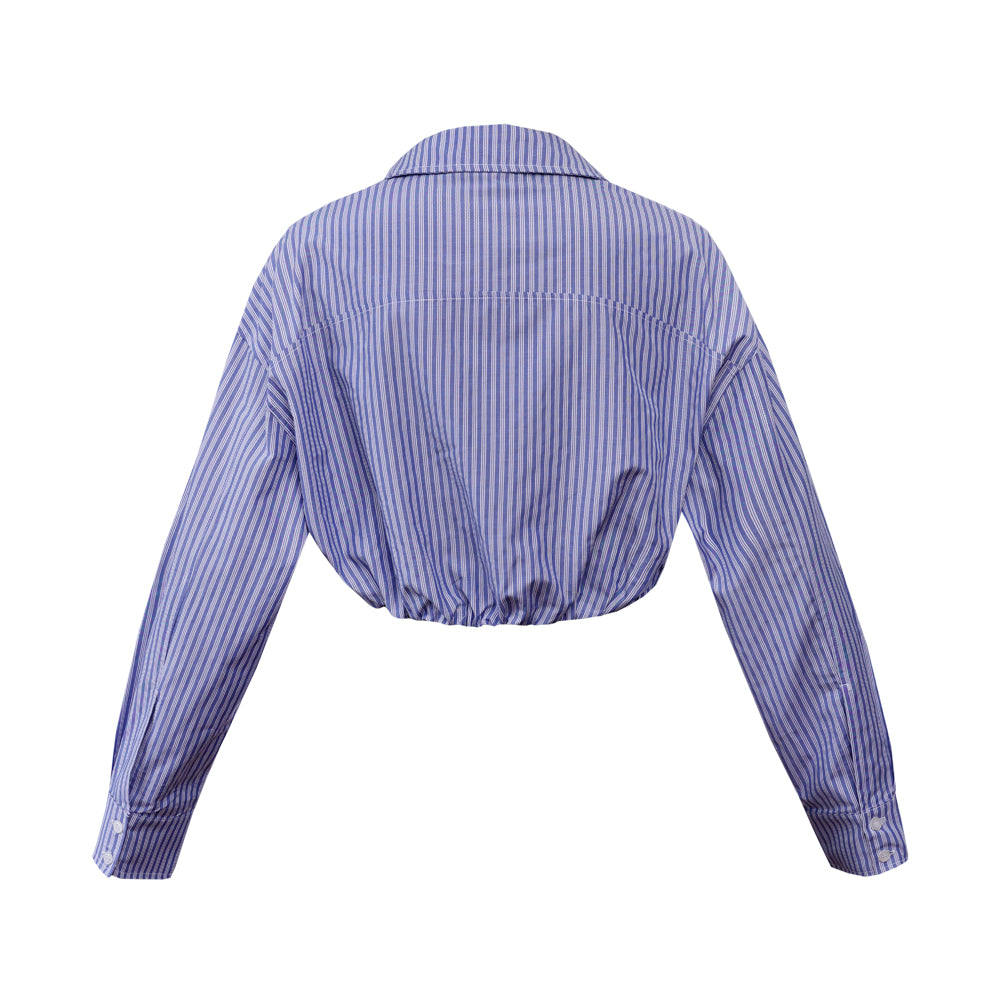 "DIANA" Crop Oberteil in blau