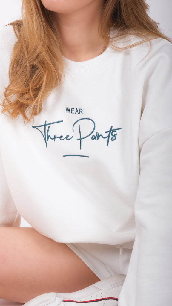 Oversized Sweatshirt in weiß