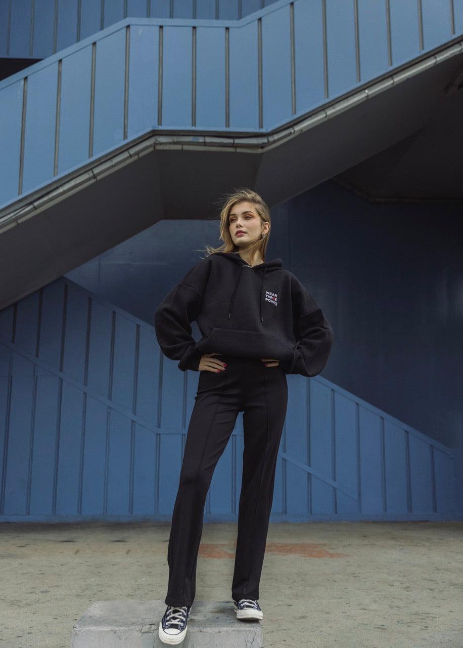 "THE GLASS CEILING" Hoodie in schwarz