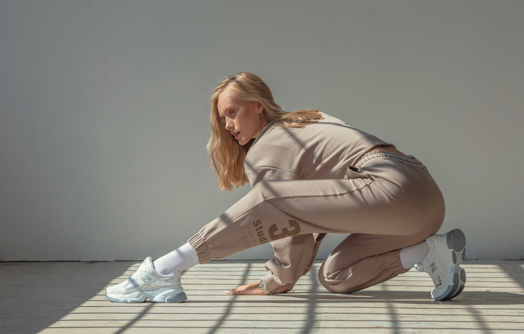 "3 STUDIOS" Jogger in braun