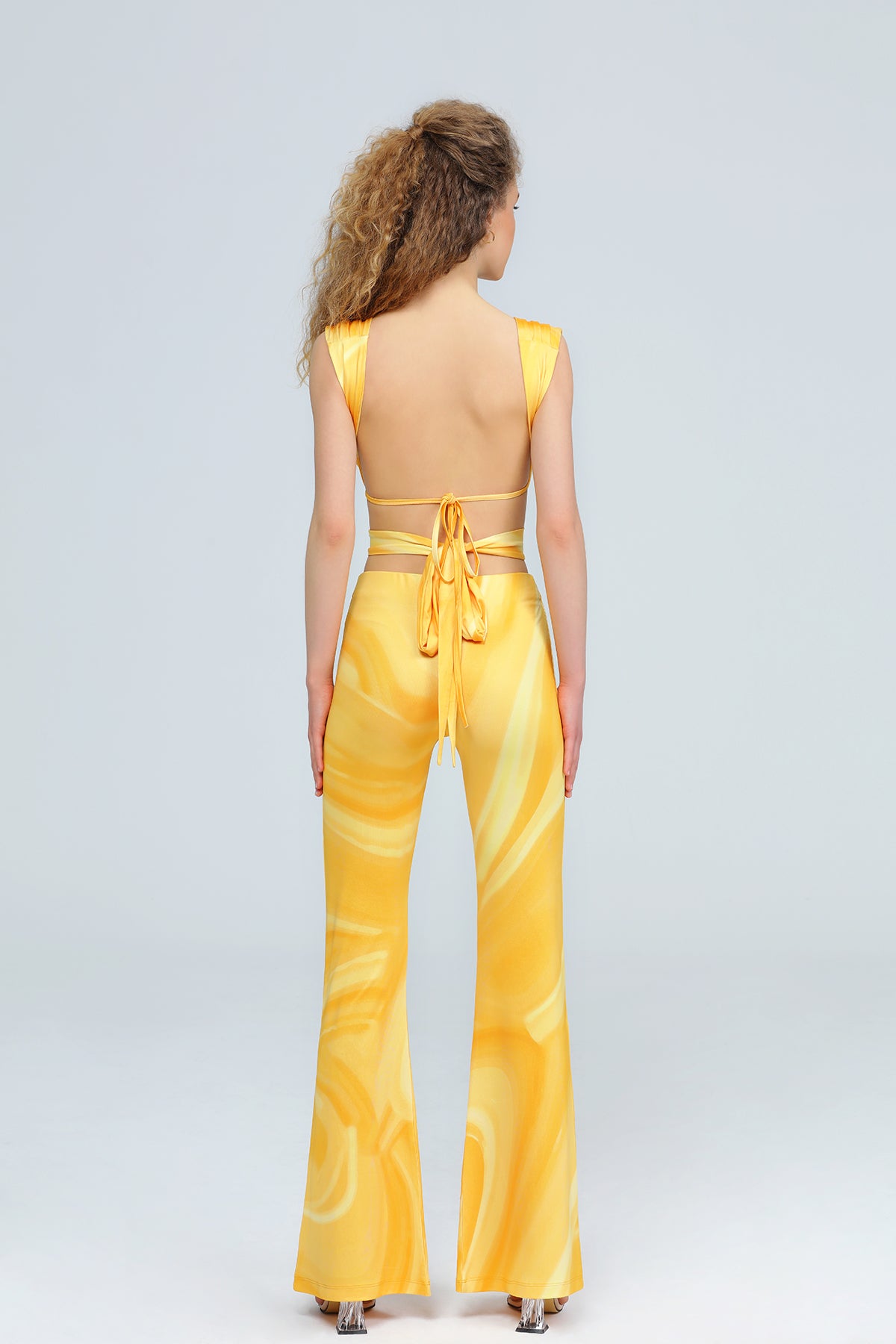 "HERA" Bustier mit Bänder in orange