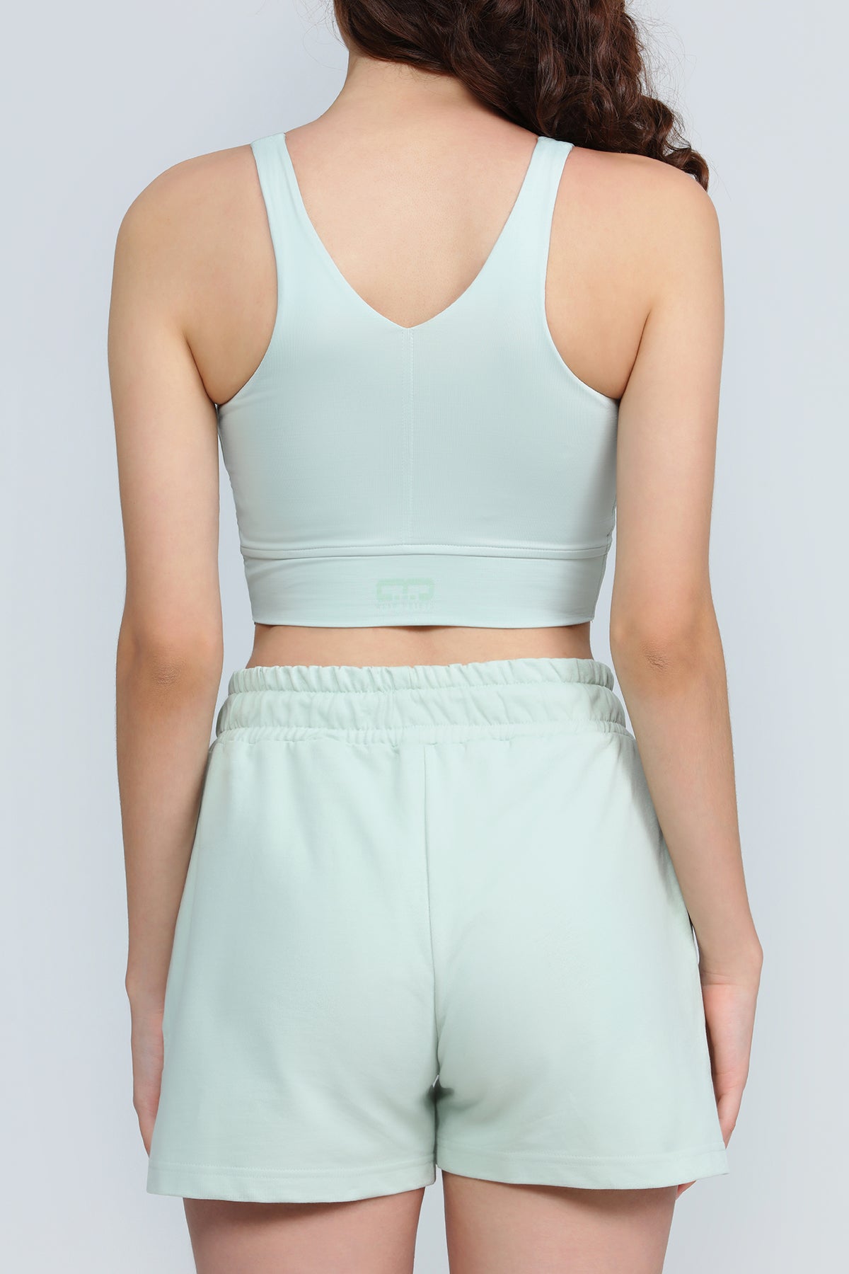 "XANTE" Bustier mit Raffung in grün