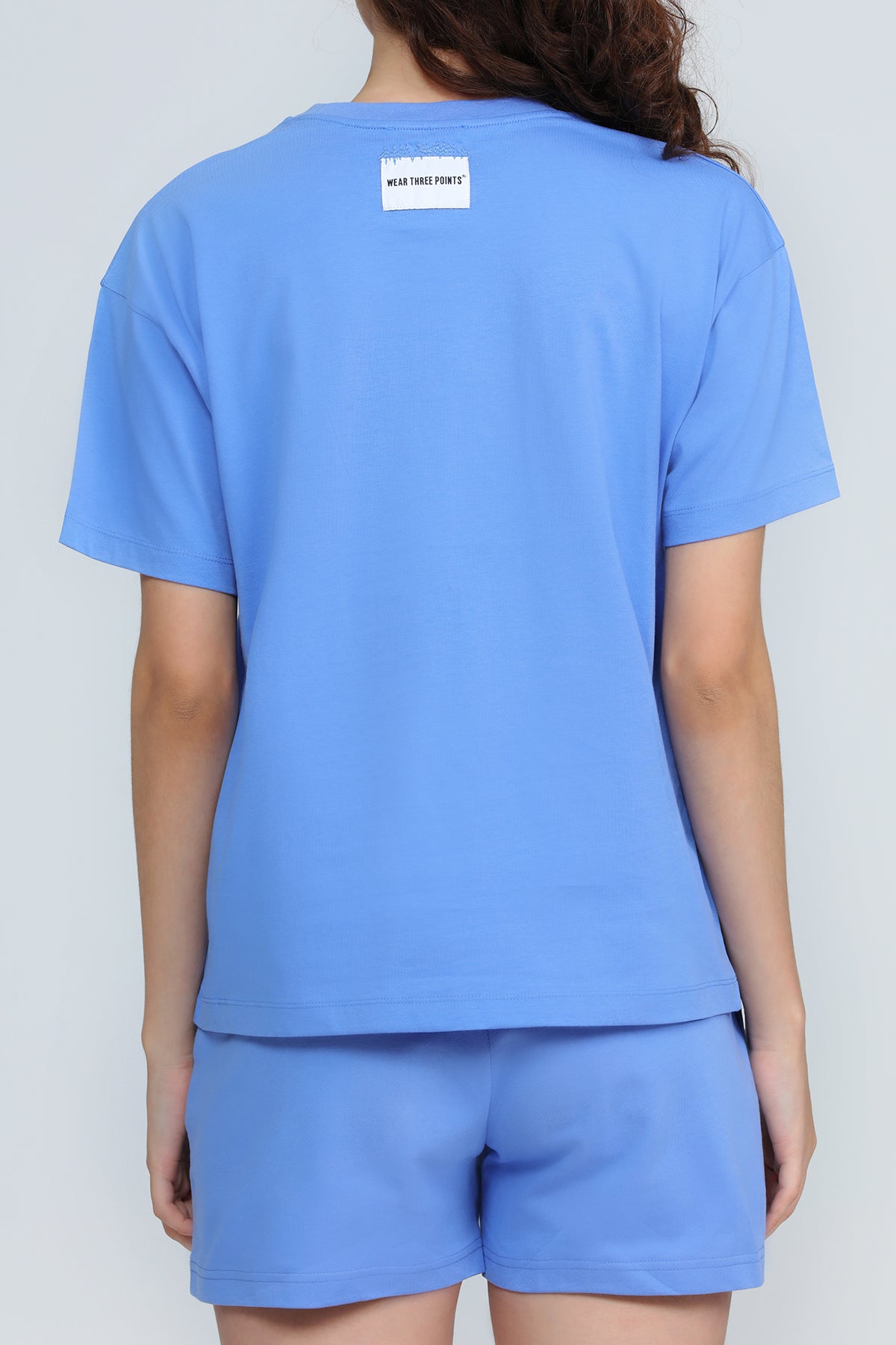 "WEEKEND" Oversized T-Shirt in blau