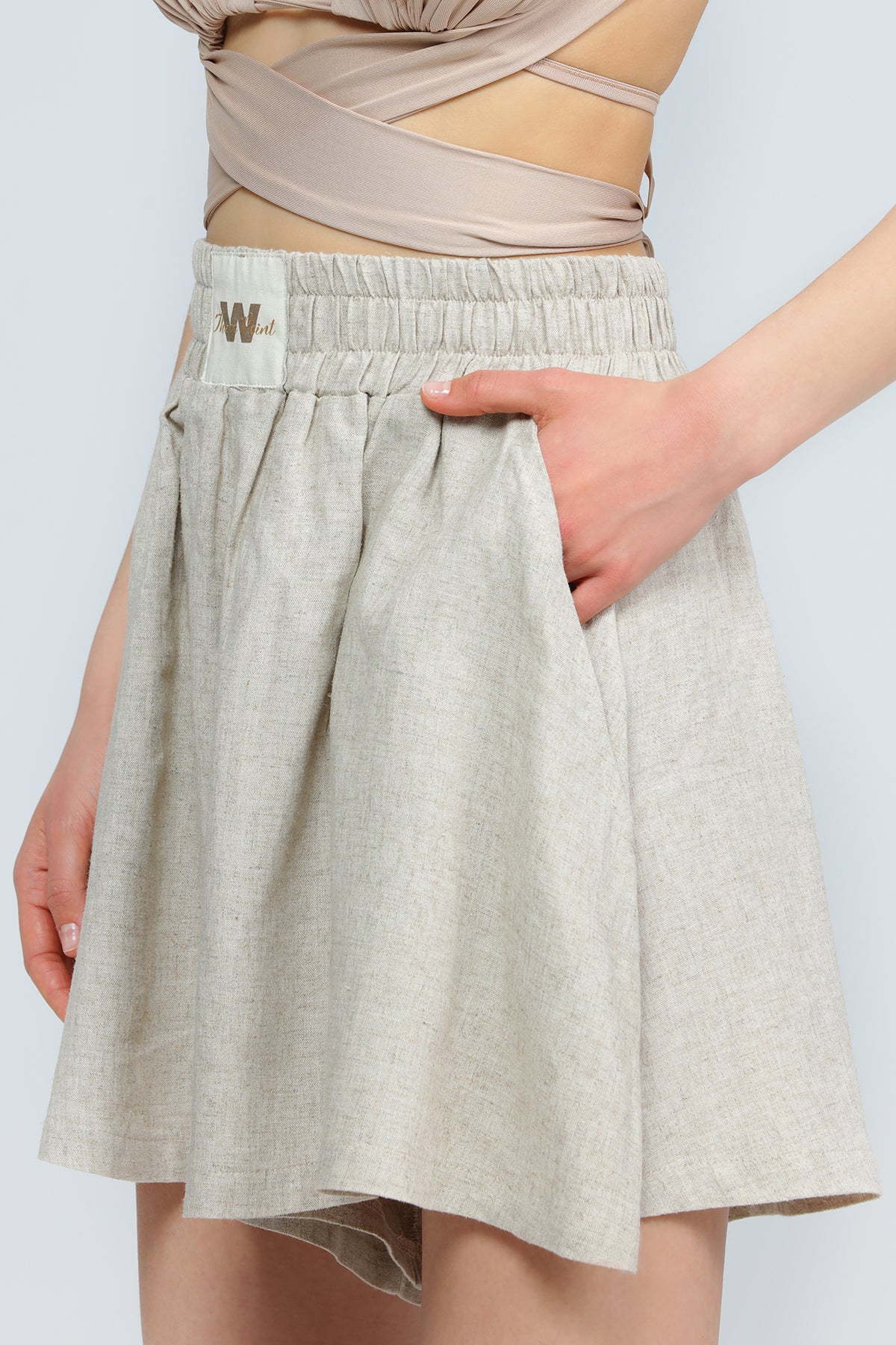 "LYNA" Leinenshorts