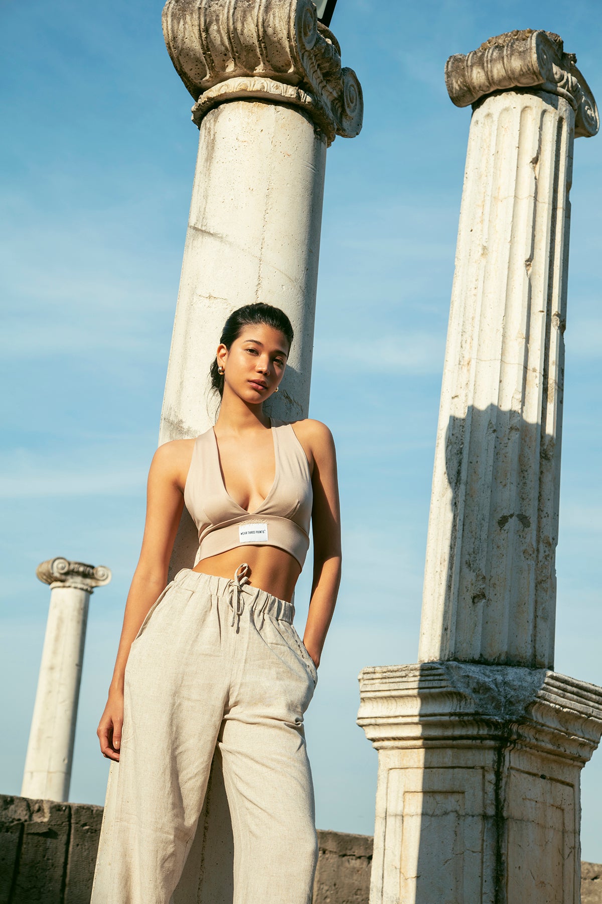 "LYNA" Leinenhose