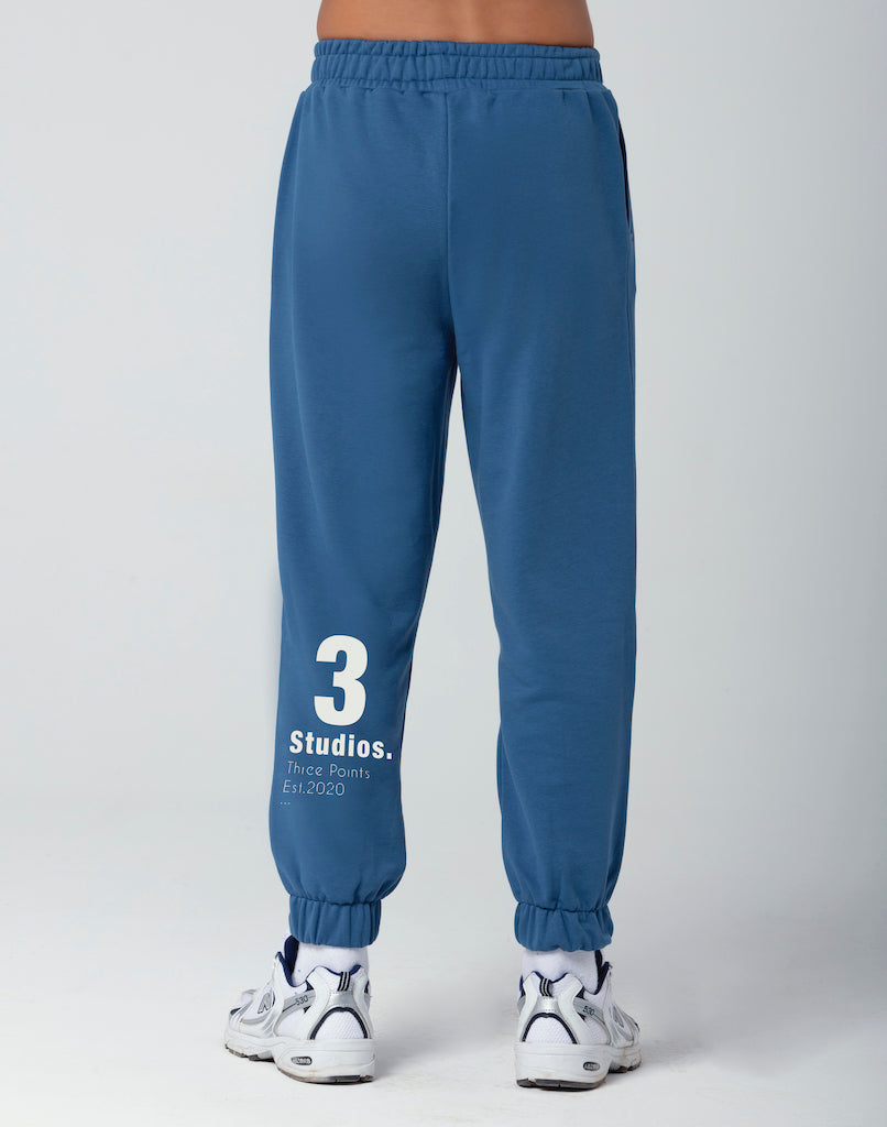 "3 STUDIOS" Jogger in blau
