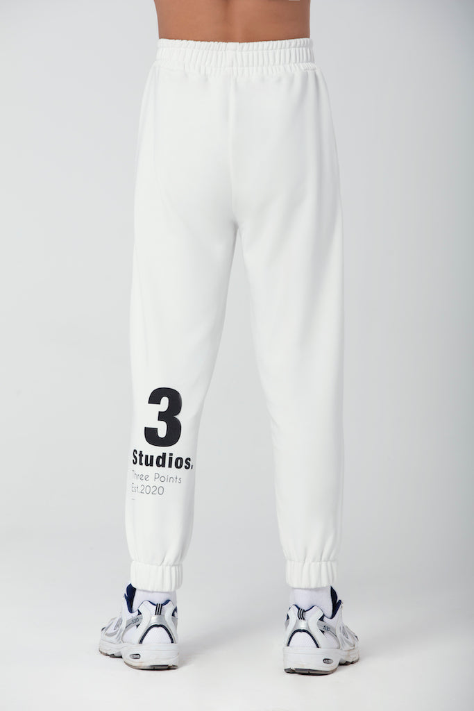 "3 STUDIOS" Jogger in weiß