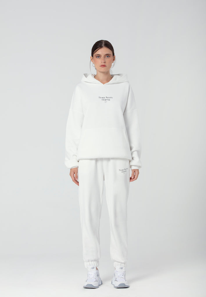 "STUDIOS" Hoodie in weiß