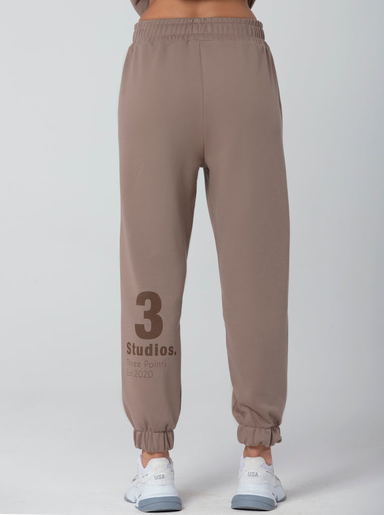 "3 STUDIOS" Jogger in braun