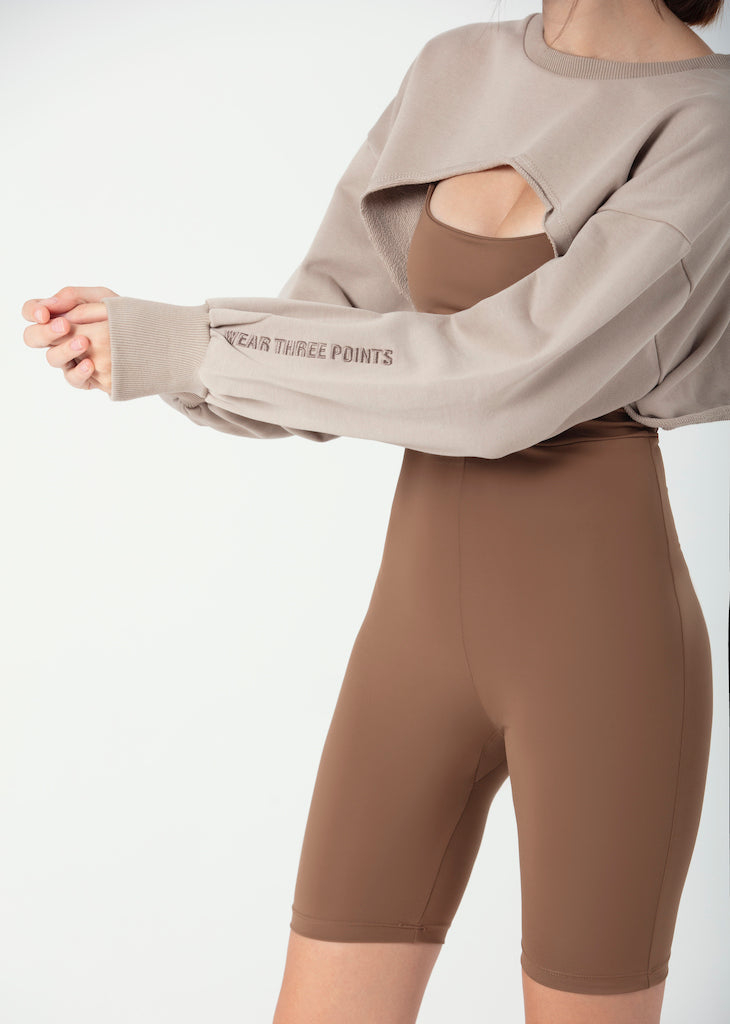 Bolero Sweatshirt in beige