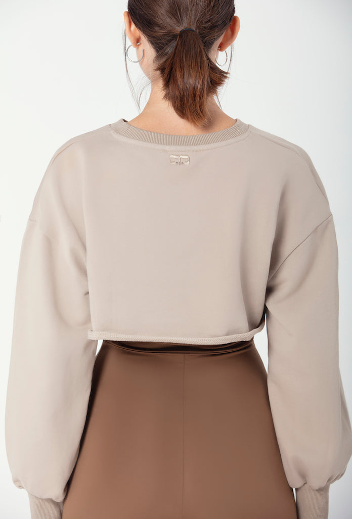 Bolero Sweatshirt in beige