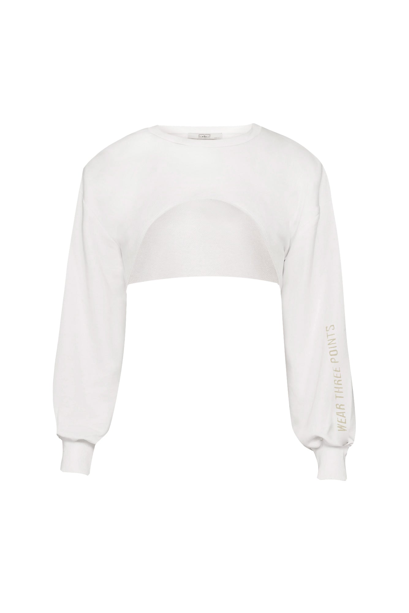 Bolero Sweatshirt in weiß