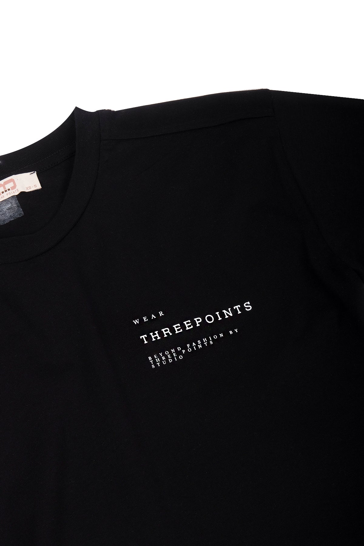 Cropped T-Shirt in schwarz