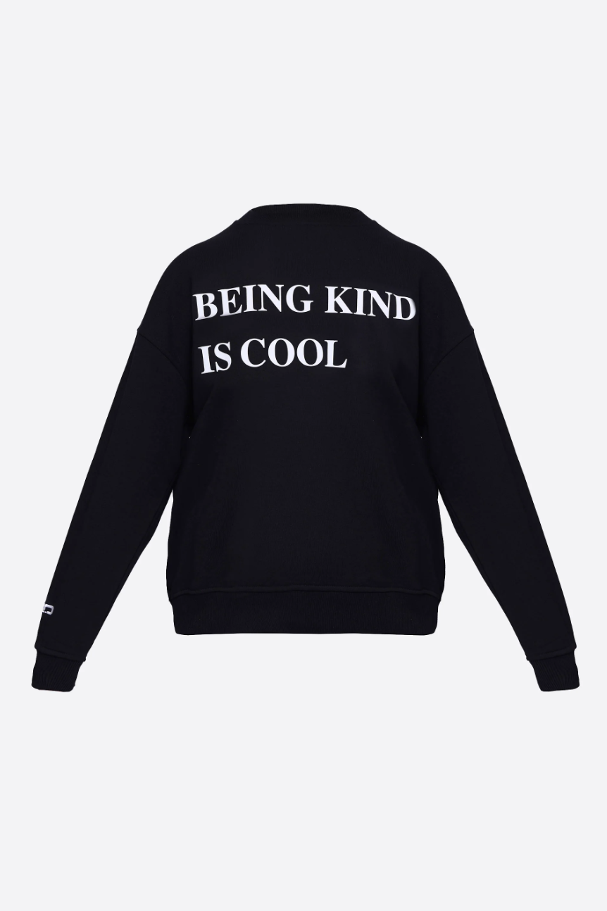 "WEEKEND" Oversized Sweatshirt in schwarz