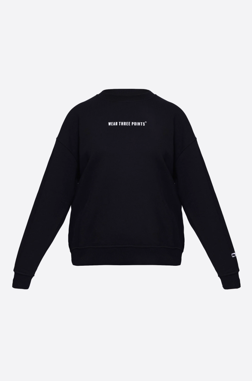 "WEEKEND" Oversized Sweatshirt in schwarz
