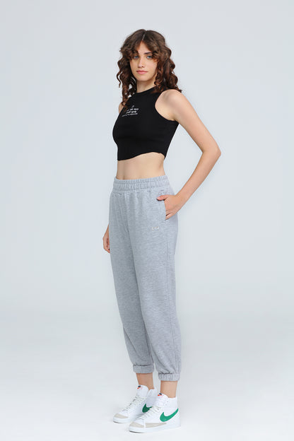 "INFINITY" Crop Top in schwarz
