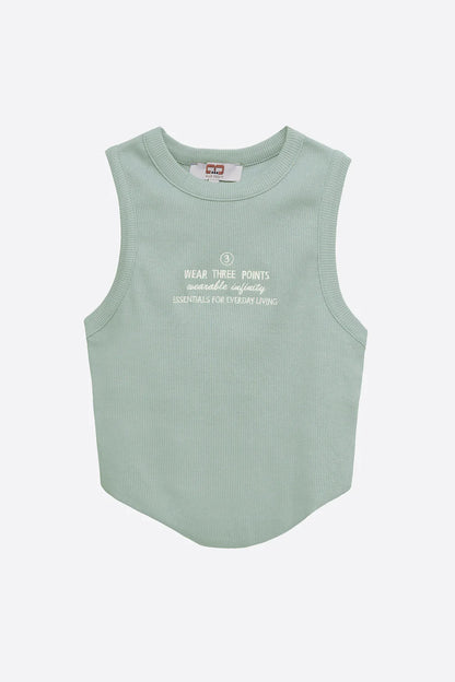 "INFINITY" Crop Top in grün