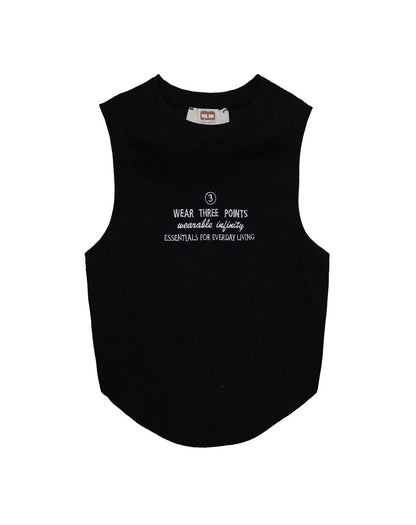 "INFINITY" Crop Top in schwarz