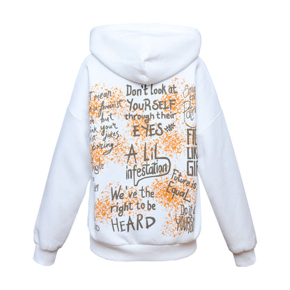 "VIRGINIA" Hoodie in weiß