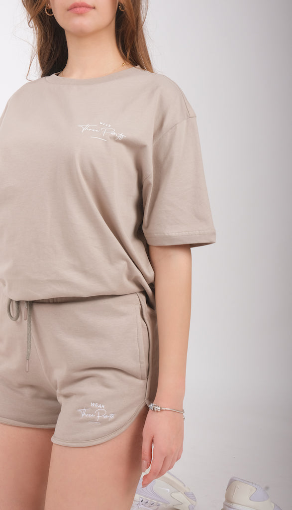 Oversized T-Shirt in beige