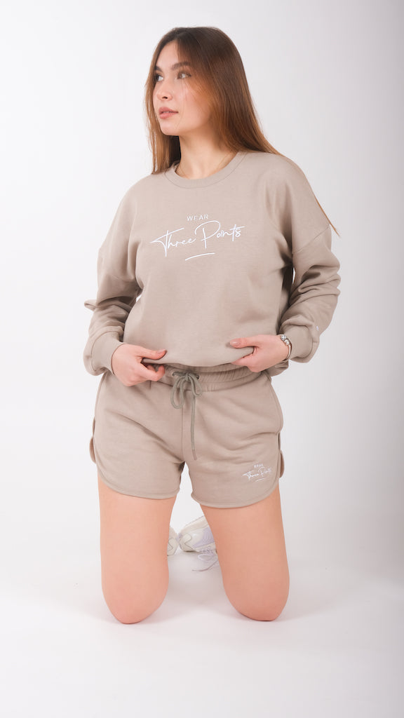 Oversized Sweatshirt in beige