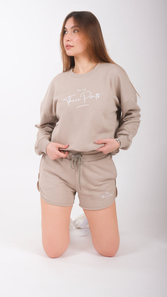 Oversized Sweatshirt in beige