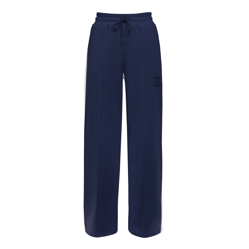 "LUBNA" Jogger mit weitem Bein in marineblau