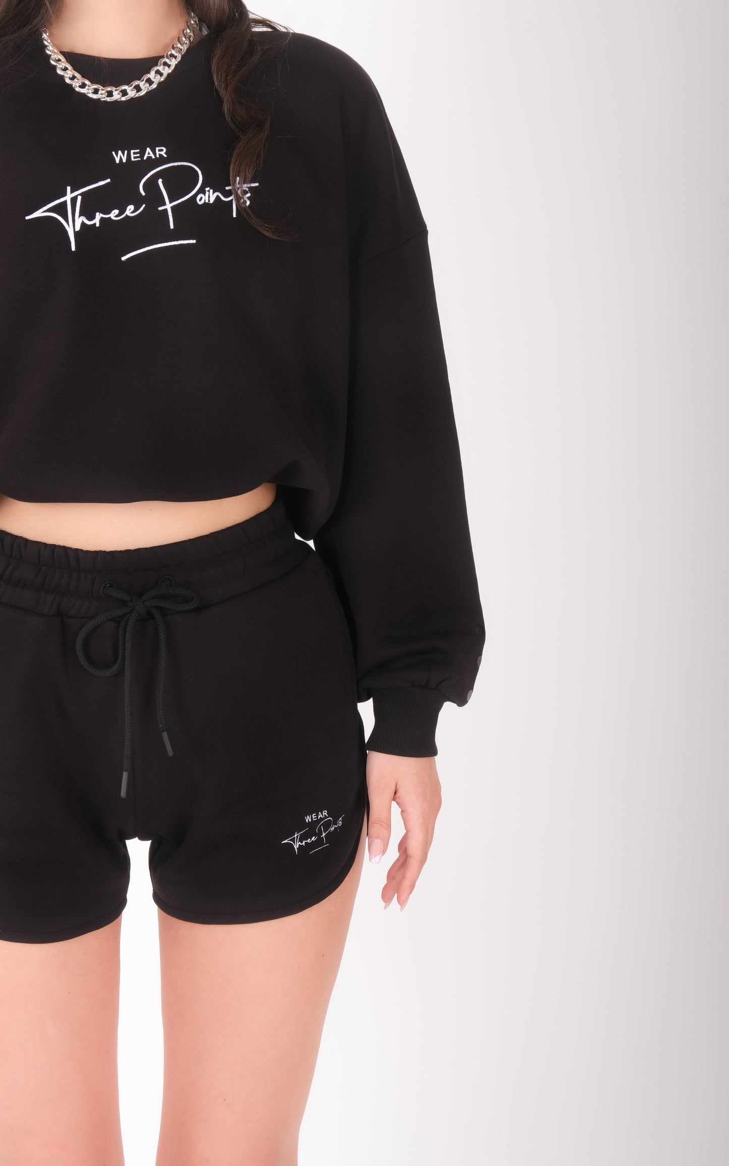Oversized Sweatshirt in schwarz