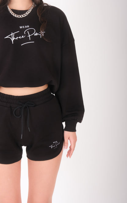 Oversized Sweatshirt in schwarz
