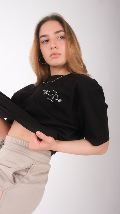 Oversized T-Shirt in schwarz