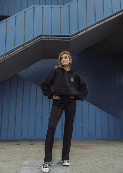 "THE GLASS CEILING" Hoodie in schwarz