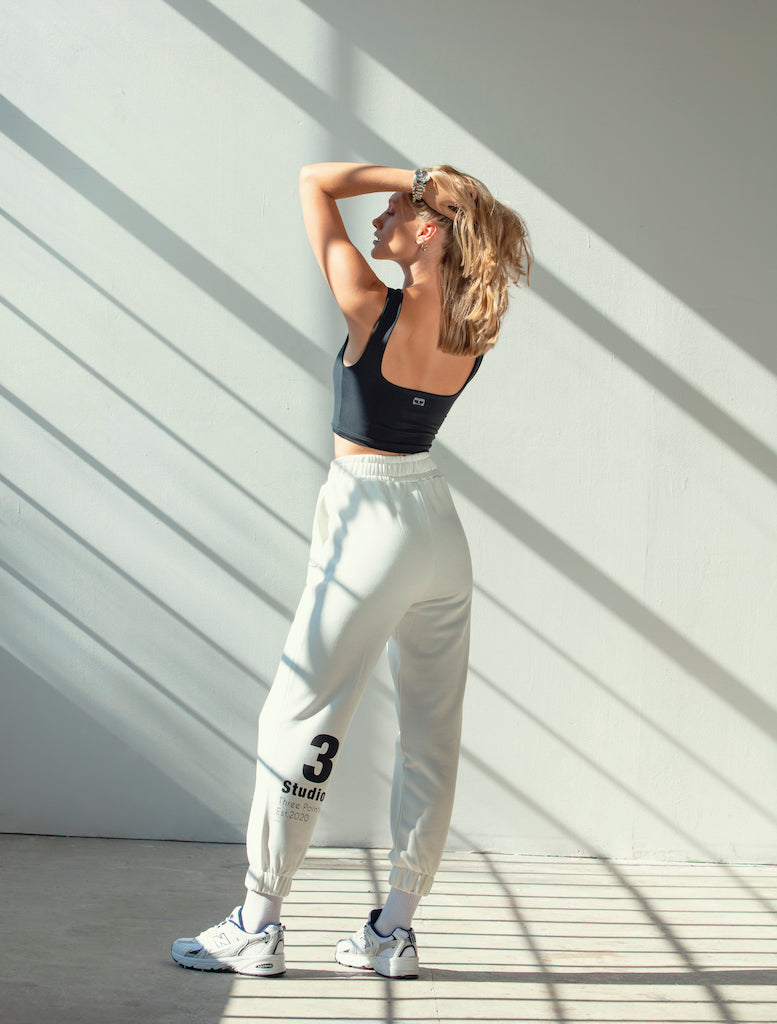 "3 STUDIOS" Jogger in weiß