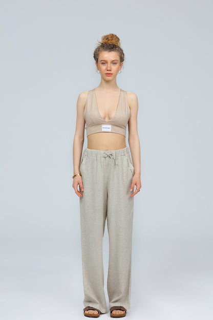 "LYNA" Leinenhose