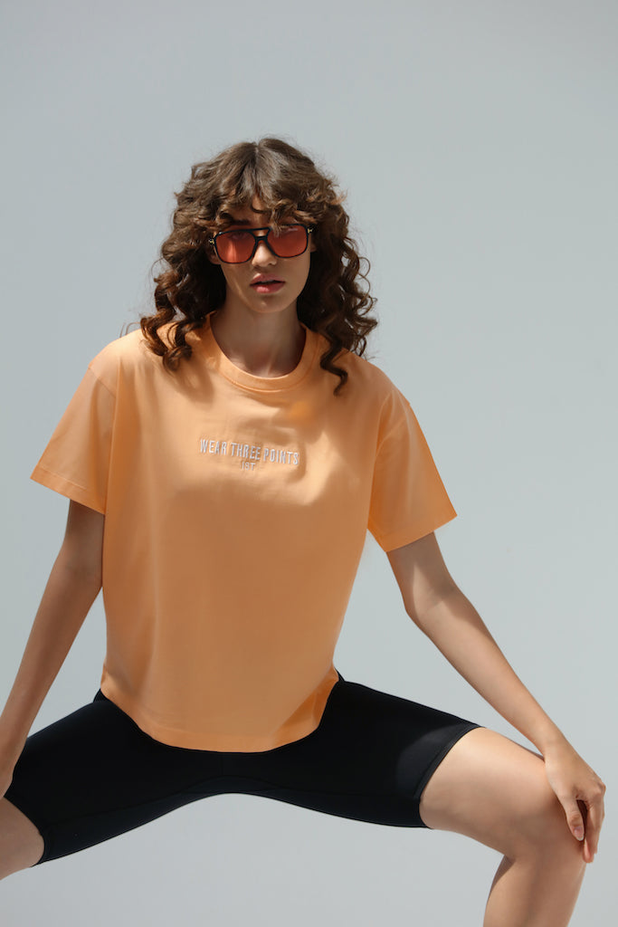 "WEEKEND" Oversized T-Shirt in orange