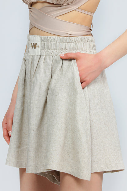 "LYNA" Leinenshorts