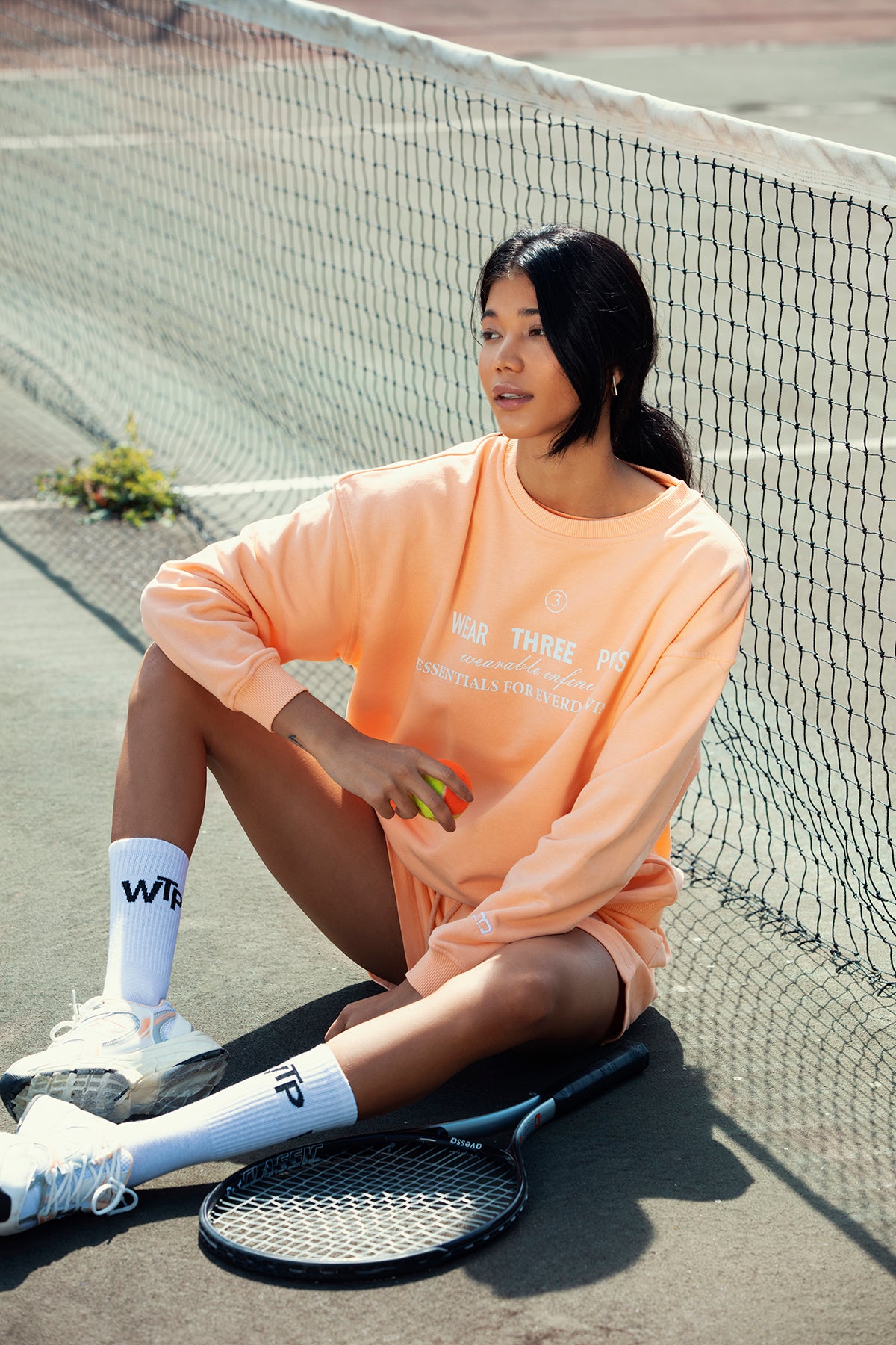 "WEEKEND" Oversized Sweatshirt in lachs