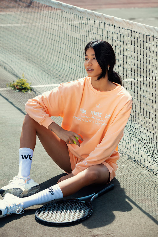 "WEEKEND" Oversized Sweatshirt in lachs