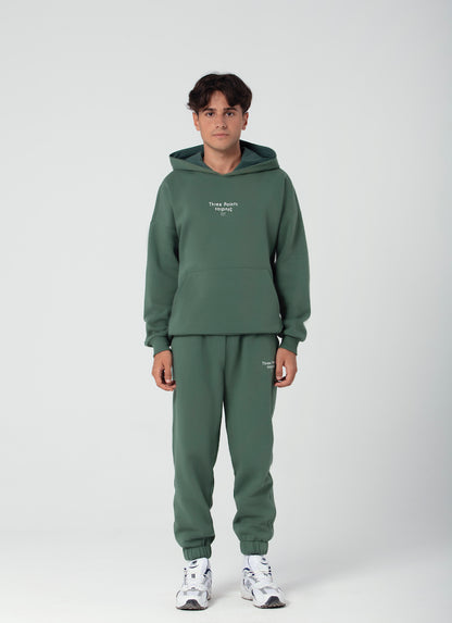 "STUDIOS" Hoodie in grün