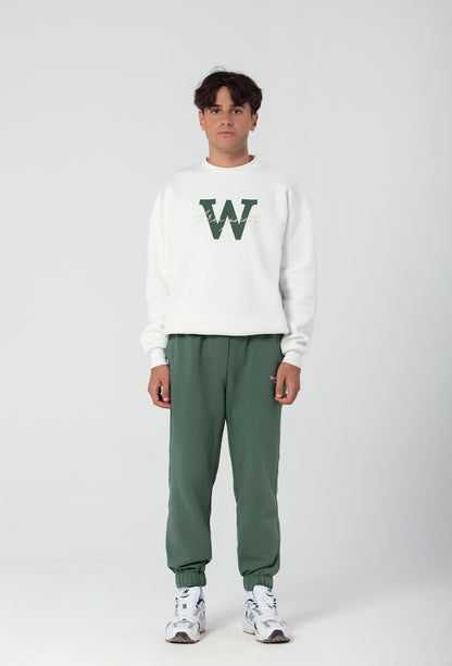 "W EDITION" Oversized Sweatshirt in weiß