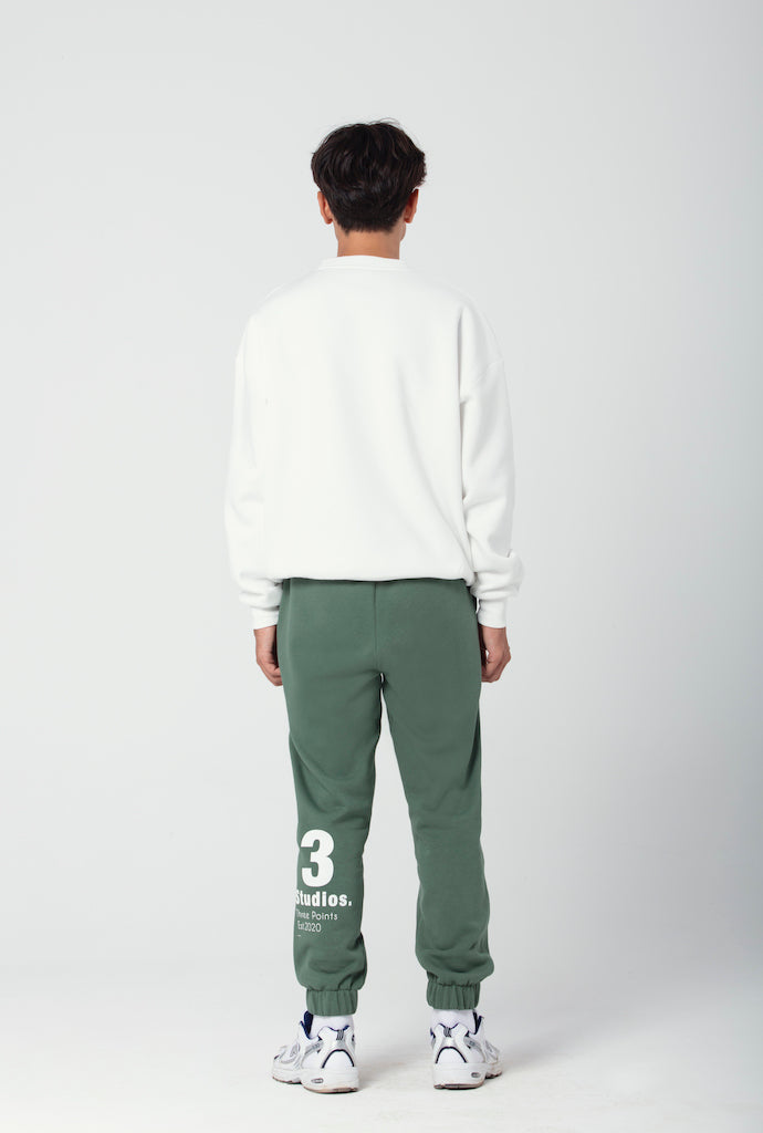 "W EDITION" Oversized Sweatshirt in weiß