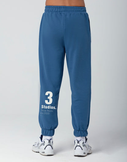 "3 STUDIOS" Jogger in blau
