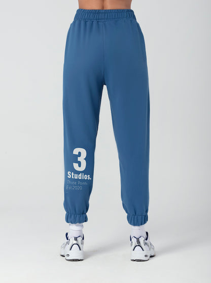 "3 STUDIOS" Jogger in blau