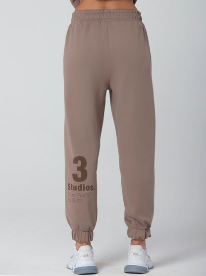 "3 STUDIOS" Jogger in braun