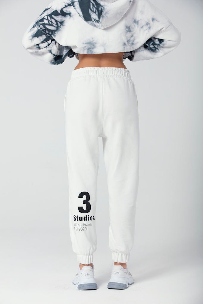 "3 STUDIOS" Jogger in weiß