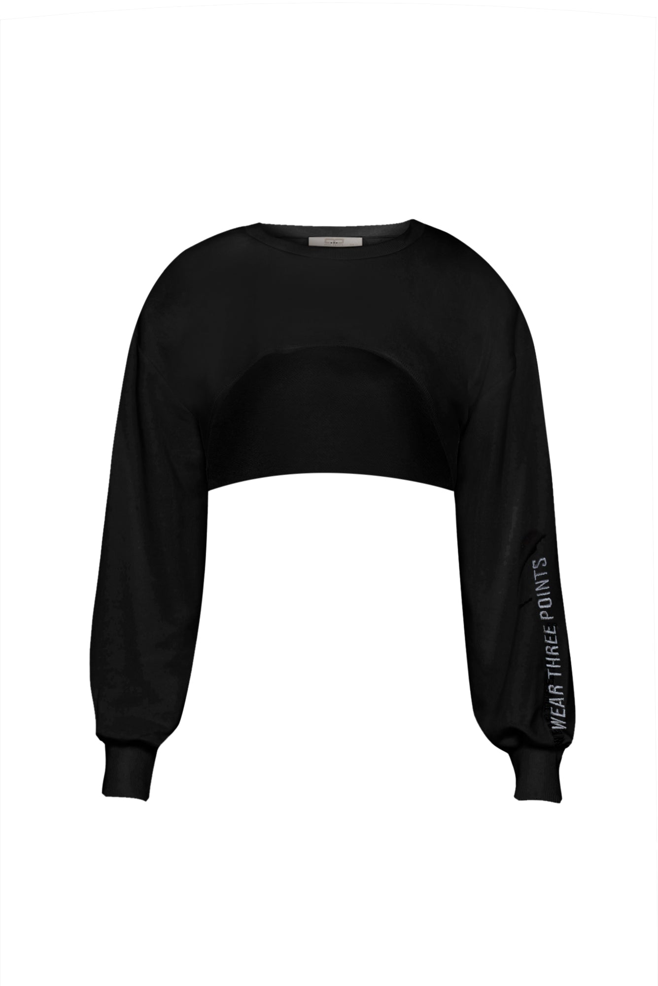 Bolero Sweatshirt in schwarz