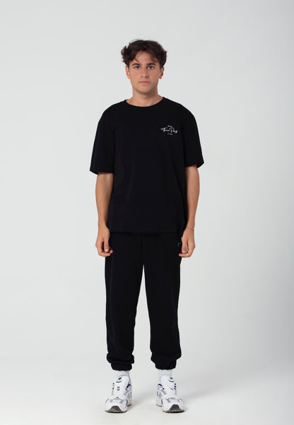 Oversized T-Shirt in schwarz