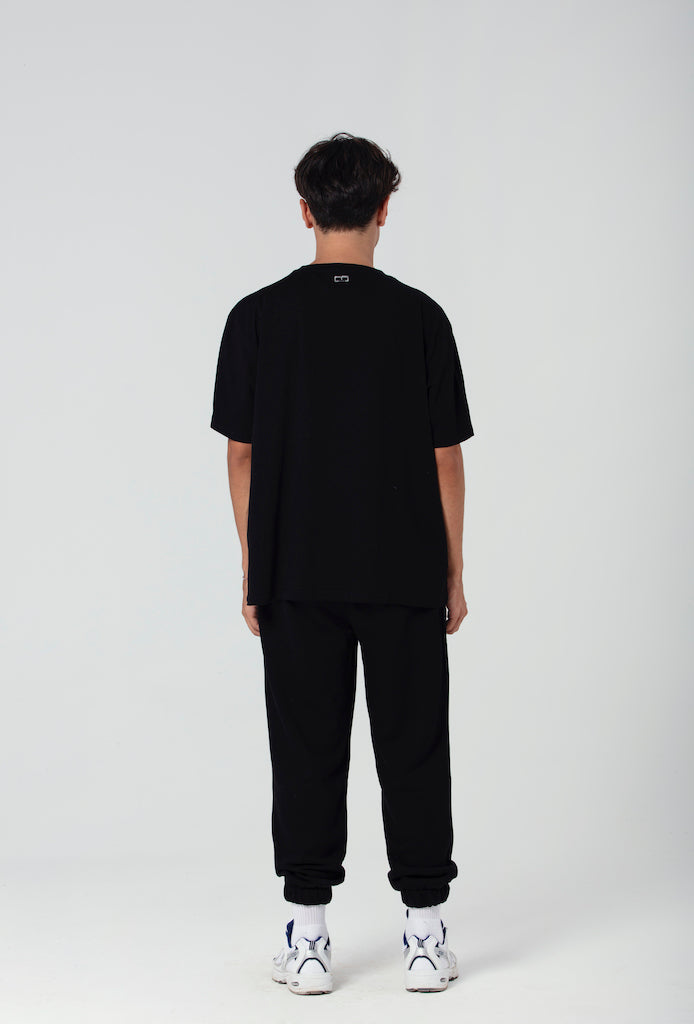 Oversized T-Shirt in schwarz