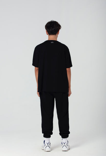 Oversized T-Shirt in schwarz