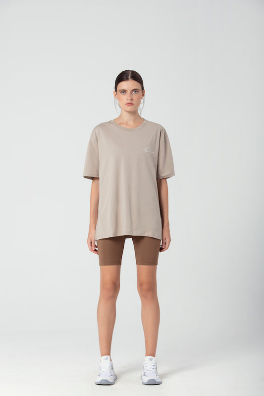 Oversized T-Shirt in beige